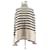 Totême Gestreifter Rollkragenpullover Beige  - Ansicht 2