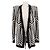 Balmain Strickjacke mit schwarz weißem Print
