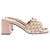Prada Absatzsandalen aus besticktem Stoff Beige - Ansicht 2