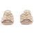 Prada Absatzsandalen aus besticktem Stoff Beige - Ansicht 4