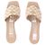 Prada Absatzsandalen aus besticktem Stoff Beige - Ansicht 6