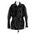 Courreges Schwarze Vinyljacke mit Gürtel