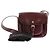 Autre Marque Borsa a tracolla bordeaux Bordò - vista 8