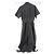 Bottega Veneta Maxi Kleid Schwarz mit Reißverschlüssen - Ansicht 2