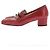 Gucci Lederloafers mit Absatz Rot - Ansicht 3