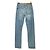 Alexandre Vauthier Jeans Blau mit Strassgürtel - Ansicht 2