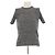 Top de lana a canalé gris Paco Rabanne