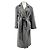 Autre Marque Abrigo largo gris en mohair