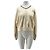 Autre Marque SPORT & RICH Cropped Pullover Ecru Baumwolle L Beige