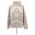 Lorena Antoniazzi Pullover mit hohem Kragen aus Wolle mit Stern Beige
