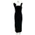 Staud Schwarzes Midikleid mit Federträgern