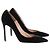 Gianvito Rossi Pumps aus schwarzem Samt mit Spitz zulässiger Kappe - Ansicht 2