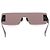 Alaïa Gafas de sol "Narrow Mask" Negro - vista 2