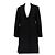 Alaïa Abrigo largo negro de lana