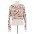 Paco Rabanne Wollpullover mit Blumenmuster Beige XS
