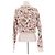 Paco Rabanne Wollpullover mit Blumenmuster Beige XS - Ansicht 2