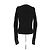 Bottega Veneta Top negro de mangas largas - vista 2
