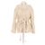 Christian Dior beige bestickte Jacke mit Gürtel
