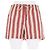 Pantaloncini Christian Dior a righe rosso e giallo