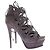 Saint Laurent Décolleté con plateau in camoscio Grigio - vista 2