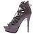 Saint Laurent Décolleté con plateau in camoscio Grigio - vista 3