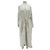 Autre Marque Vestido maxi branco e dourado com cinto LEM LEM
