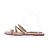 Ancient Greek Sandals Sandali in pelle con strass beige - vista 3