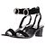 Isabel Marant Sandali con tacco in camoscio Nero