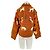 Autre Marque Chaqueta de algodón marrón bordada A.S Castaño - vista 2