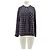 Autre Marque Blusa de cuadros de algodón azul marino XIRENA
