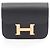 Billetera Bifold Slim Constance Hermès Negro