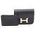 Billetera Bifold Slim Constance Hermès Negro - vista 6