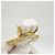 Portachiavi Vivienne di Louis Vuitton Bianco D'oro - vista 7