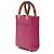 Fendi Mini Borsa Sunshine Shopper in Pelle Rosa - vista 2