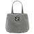 Fendi Graue Nubuk FF Ketten Tote Braun