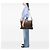Borsa a tracolla in nylon GG marrone di Gucci Marrone scuro - vista 7