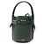 Céline Borsa grande a secchiello in pelle verde Nano di Celine Verde scuro