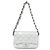 Borsa a spalla in pelle argentata Chanel AS4599 Argento