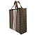 Burberry Small Monogram Stripe E-Canvas Portrait Tote Bag Braun - Ansicht 2