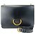 Borsa a spalla D-Ring media Burberry Nero