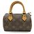 Pochette Mini Speedy Monogram Louis Vuitton Marrone - vista 2