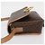 Céline Celine Vintage Macadam Circle Logo Canvas et cuir Marron - vue 4