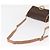 Céline Celine Vintage Macadam Circle Logo Canvas et cuir Marron - vue 7