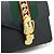 Borsa a spalla mini con catena e nastro Web Sylvie di GUCCI Nero Rosso Verde - vista 9