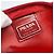 Borsa messenger con zip Tessuto grande Prada Rosso - vista 7