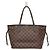 Borsa tote Louis Vuitton Damier Neverfull PM N51109 Marrone