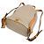 Mochila/bolsa de couro Loewe Midnight para mulheres Bege Amarelo - vista 3