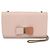 Borsa a Spalla Chloé Ribbon Chain Rosa Beige