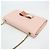 Borsa a Spalla Chloé Ribbon Chain Rosa Beige - vista 6