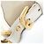 Borsa a Spalla Prada LOGO JACQUARD BT867A Beige Bianco sporco - vista 6